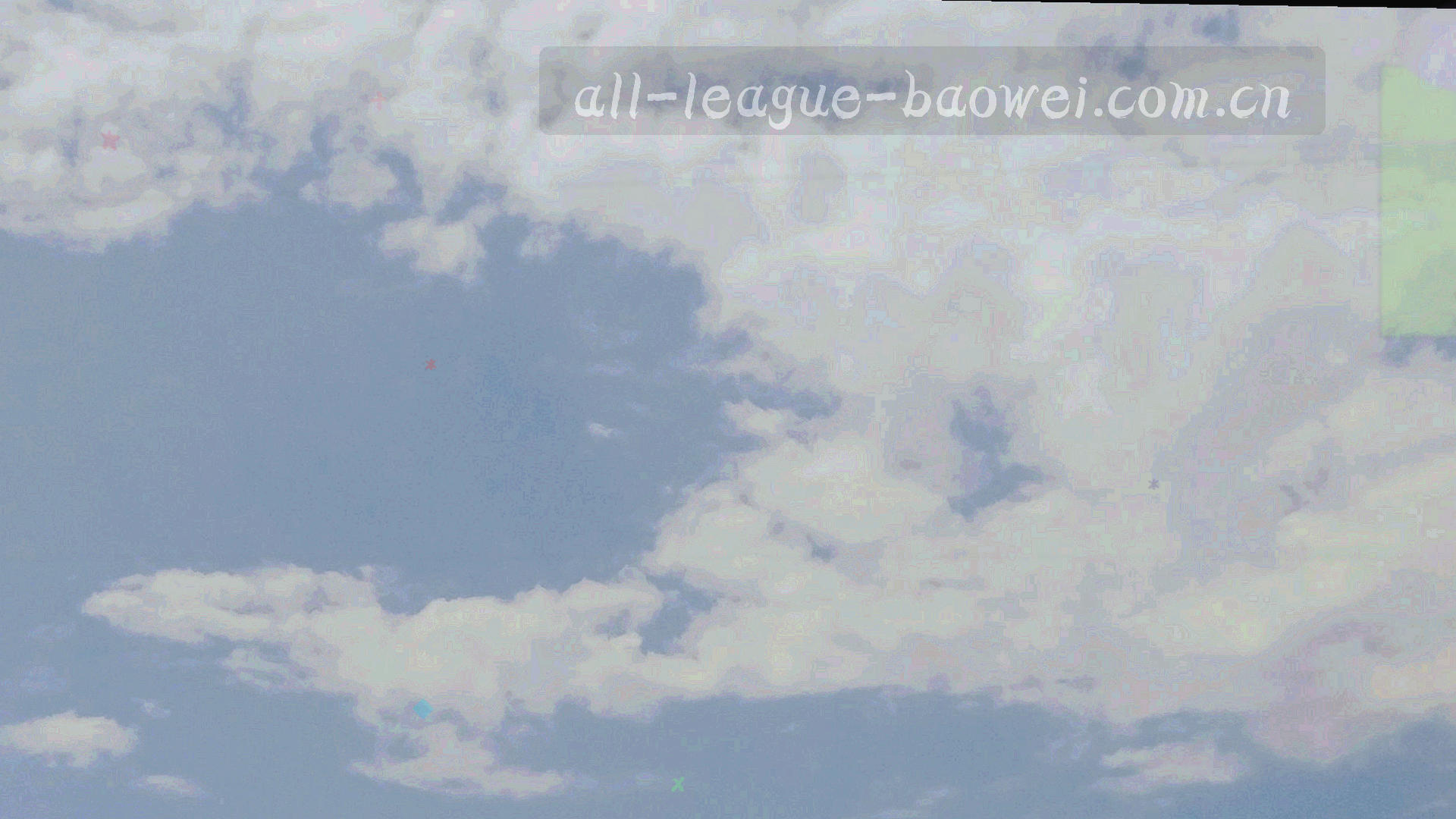 无人机视角的足球场，画面叠加多个数据面板，代表多个联赛同时接入